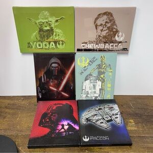 Disney Lucasfilm Ltd.Star Wars Canvas Art Set‎ of 6